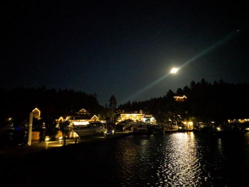 Roche Harbor, calm and quiet on Memorial Day evening